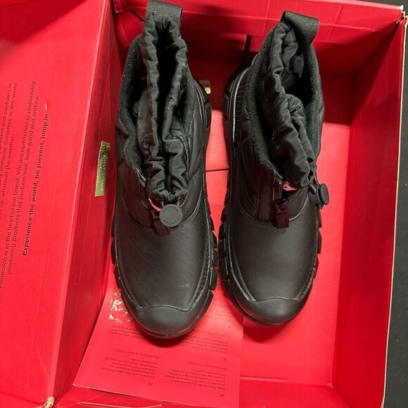 Hunter Black Intrepid Ankle Zip Snow Boots 6 - Picture 3 of 8